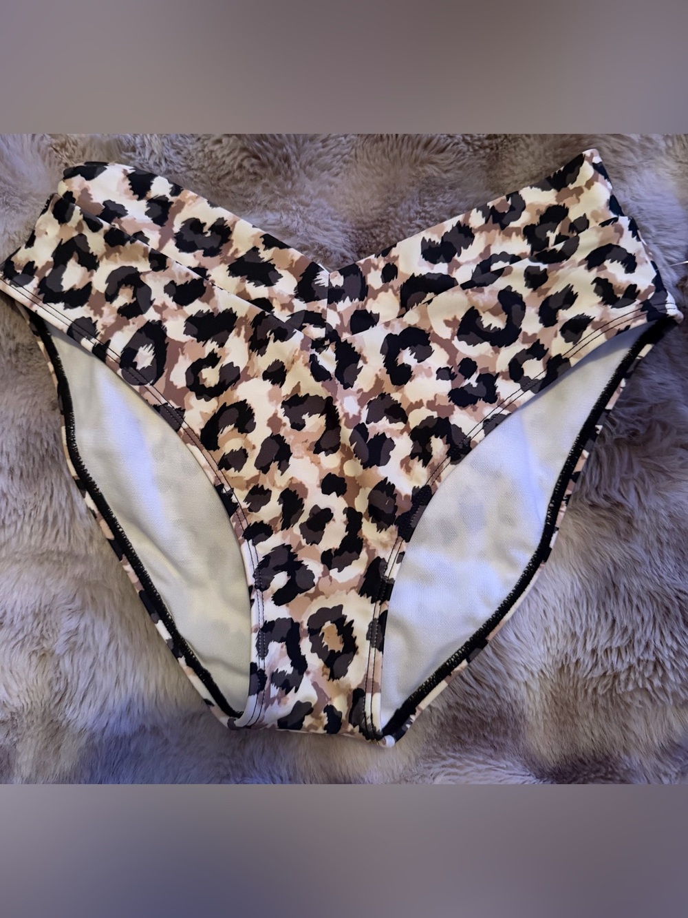 V-Hipster Leopard Print Bikini Bottoms